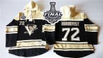 Men NHL Pittsburgh Penguins #72 Patric Hornqvist Black Sawyer Hooded Sweatshirt 2017 Stanley Cup Final Patch Stitched NHL Jersey