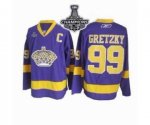 nhl jerseys los angeles kings #99 gretzky purple[2014 Stanley cu