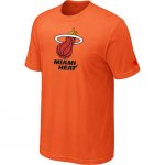 nba miami heat big & tall primary logo orange T-Shirt