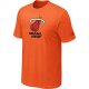 nba miami heat big & tall primary logo orange T-Shirt