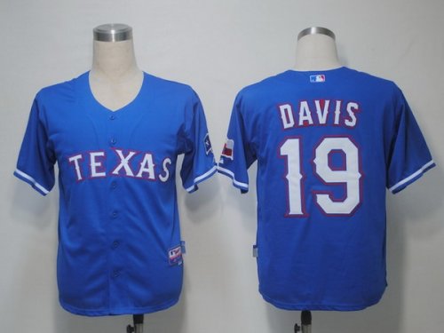 Baseball Jerseys texas rangers #19 davis blue(cool base)