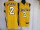 Basketball Jerseys los angeles lakers #2 flsher yellow(2010 fina