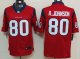 nike nfl houston texans #80 a.johnson red jerseys [nike limited]