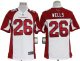 nike nfl arizona cardinals #26 wells white jerseys [game]