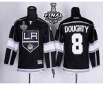 youth nhl los angeles kings #8 doughty black-white [2014 stanley