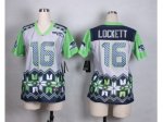 Youth Nike Seattle Seahawks #16 Tyler Lockett Steel jerseys(Nobl