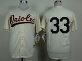 mlb baltimore orioles #33 murray cream 1954 m&n jerseys