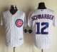 mlb jerseys Chicago Cubs #12 Kyle Schwarber New White Strip Cool