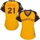 women's majestic chicago white sox #21 todd frazier authentic yellow 2016 all star american league bp cool base mlb jerseys