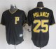 Pirates #25 Gregory Polanco Black New Cool Base Stitched MLB Jer