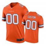Denver Broncos #00 Custom Nike color rush Orange Jersey