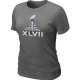 Women NFL Super Bowl XLVII Logo D.Grey T-Shirt