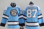 Men Pittsburgh Penguins #87 Sidney Crosby Blue Stitched NHL Jersey