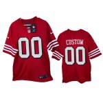 San Francisco 49ers Custom Scarlet 2021 Game Jersey