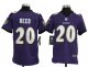 nike youth nfl baltimore ravens #20 reed purple jerseys