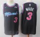 Basketball Miami Heat #3 Dwyane Wade Black 2018 - 19 Swingman City Edition Jersey