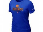 Women Cleveland Browns Blue T-Shirt