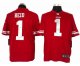 nike nfl san francisco 49ers #1 reid red [nike limited]