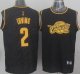 nba cleveland cavaliers #2 kyrie irving black precious metals fashion stitched jerseys