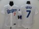 Men's Los Angeles Dodgers #7 Julio Urias White 2020 Stitched Baseball Jersey