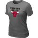 women nba chicago bulls big & tall primary logo D.Grey T-shirt