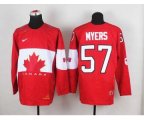 nhl team canada #57 myers red [2014 world championship]