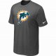 Miami Dolphins sideline legend authentic logo dri-fit T-shirt dk