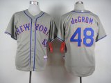 mlb new york mets #48 Jacob deGrom grey jerseys
