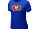 Women San Francisco 49ers Blue T-Shirts
