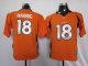 nike youth nfl denver broncos #18 manning orange jerseys
