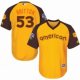 youth majestic baltimore orioles #53 zach britton authentic yellow 2016 all star american league bp cool base mlb jerseys