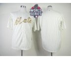 2015 World Series mlb jerseys new york mets blank white[strip][n