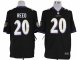nike nfl baltimore ravens #20 reed black jerseys [game]