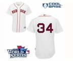 2013 world series mlb boston red sox #34 david ortiz white jerse