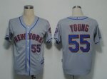 Baseball Jerseys new york mets #55 young grey(cool base)