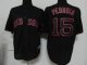 MLB Jerseys Boston Red Sox #15 Pedroia Black (Fashion Jerseys)