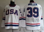 Hockey Jerseys team usa #39 miller 2010 olympic white