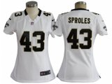 nike women nfl new orleans saints #43 sproles white jerseys