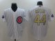 men mlb chicago cubs #44 anthony rizzo white 2017 gold program cool base champion stitched baseball jerseys