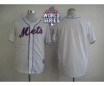 2015 World Series mlb jerseys new york mets blank white