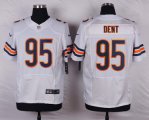 nike chicago bears #95 dent white elite jerseys
