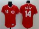 Men's MLB Cincinnati Reds #14 Pete Rose Red Flexbase Authentic Collection Cooperstown Jersey