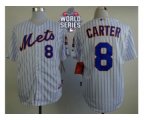 2015 World Series mlb jerseys new york mets #8 carter white(blue