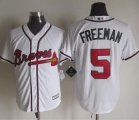 MLB Jersey Atlanta Braves #5 Freeman White New Cool Base Stitch