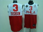 Basketball Jerseys philadelphia 76ers #3 iverson( white & red)