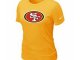 Women San Francisco 49ers Yellow T-Shirts