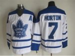 NHL Toronto Maple Leafs #7 Horton white Throwback Fel Visking Sh