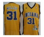 nba indiana pacers #31 miller yellow [stripe fans edition]