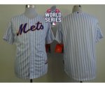 2015 World Series mlb jerseys new york mets blank white(blue str