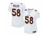 women nike denver broncos #58 von miller white new game jerseys